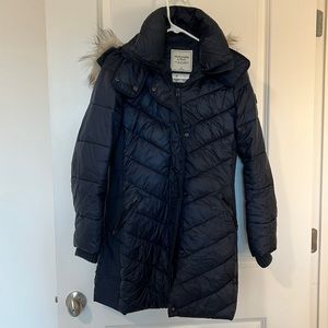 Abercrombie & Fitch Navy Winter Jacket